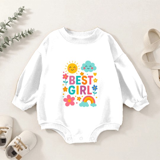 best girl Baby Romper Sweatshirts