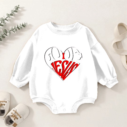 I love Jesus Baby Romper Sweatshirts