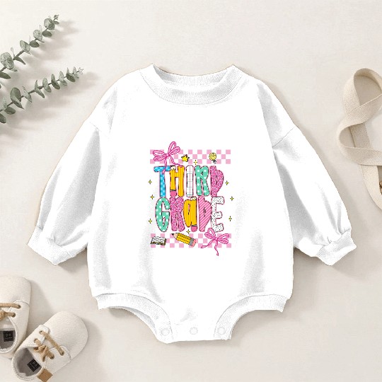 Back to School third grade copy Baby Romper Sweatshirts