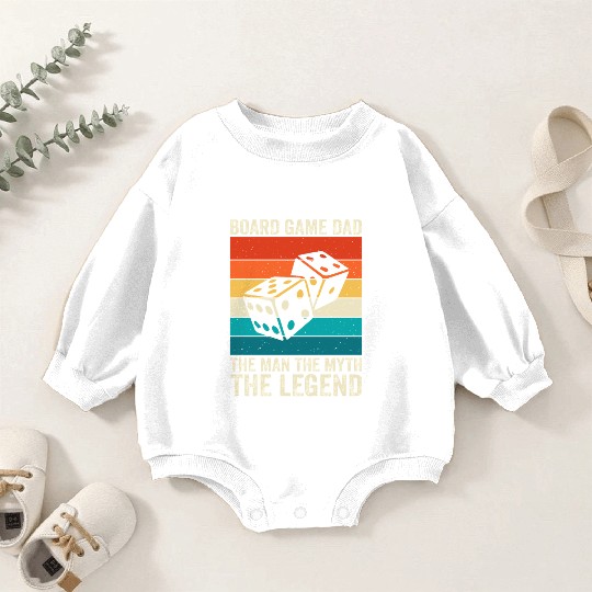 Board game dad Baby Romper Sweatshirts