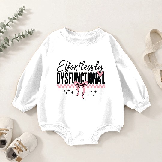 Effortless Hot Mess Baby Romper Sweatshirts