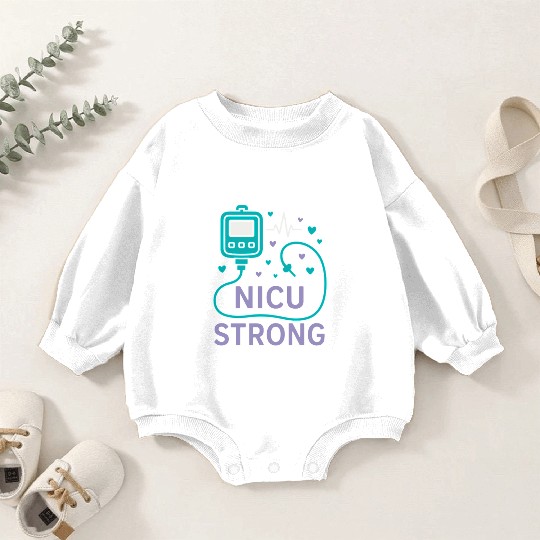 NICU Parent Pride Preemie Warrior Neonatal Baby Romper Sweatshirts