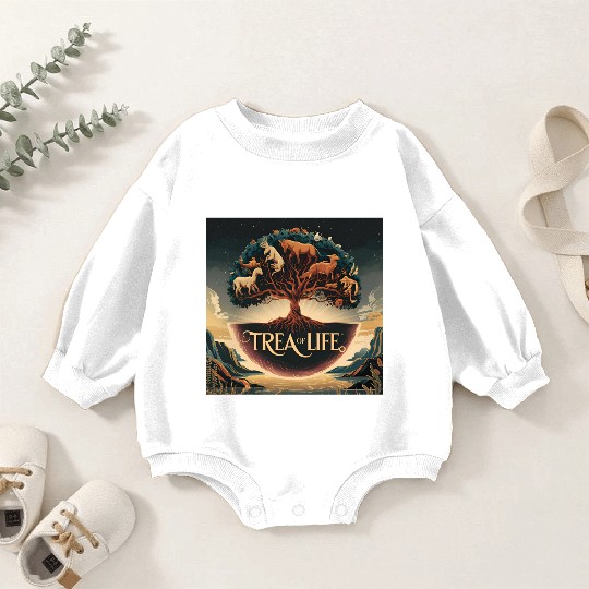 Sacred Tree of Life Baby Romper Sweatshirts