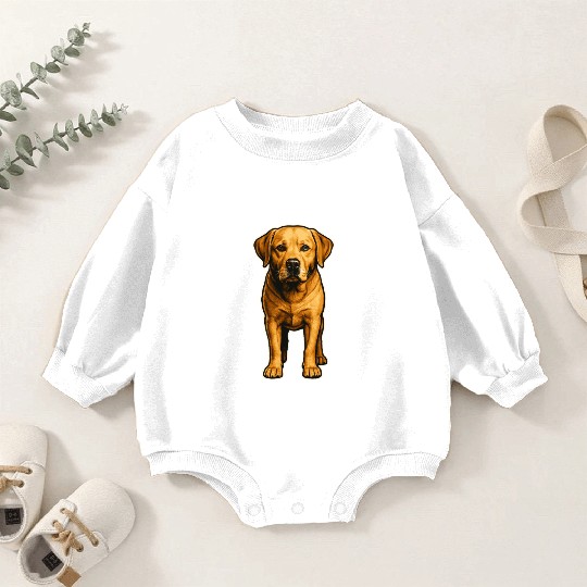 Loyal Labrador – Realistic Dog Portrait Art Baby Romper Sweatshirts