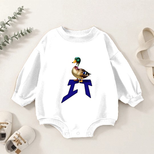 Mallard Duck on the word IT Baby Romper Sweatshirts