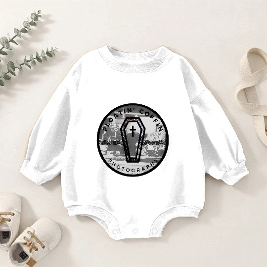 BlacknWhite Coffin Homeless Street Famiy Give Back Baby Romper Sweatshirts