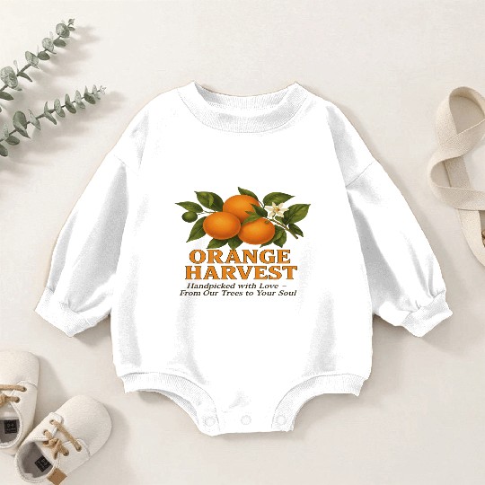Sunkissed Groves Orange Harvest Baby Romper Sweatshirts