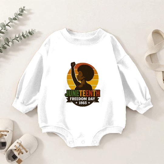 Juneteenth Freedom Day 1865 Black History Pride Baby Romper Sweatshirts