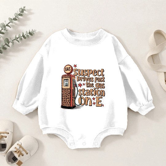 Funny Leopard Gas Baby Romper Sweatshirts