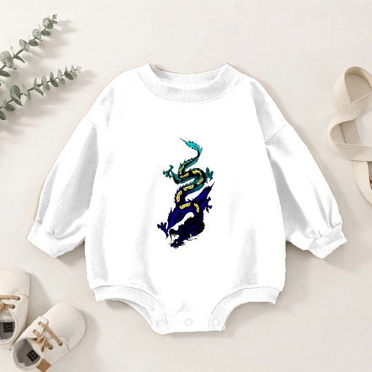 Japanese Dragon Baby Romper Sweatshirts