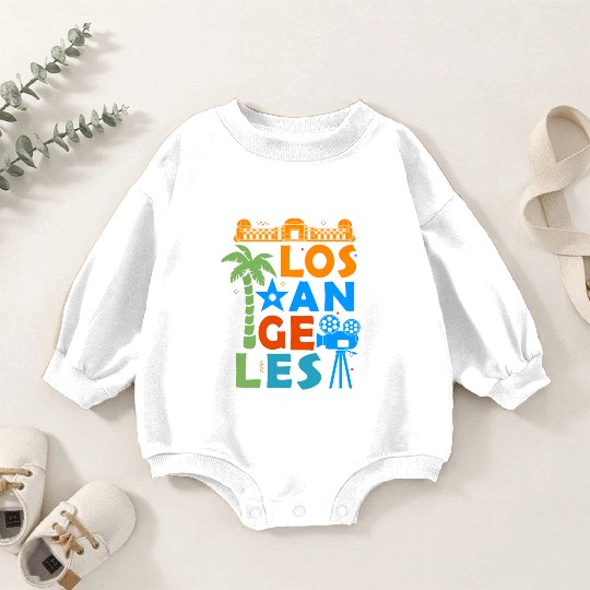 Los Angeles California Men Women Hollywood Baby Romper Sweatshirts