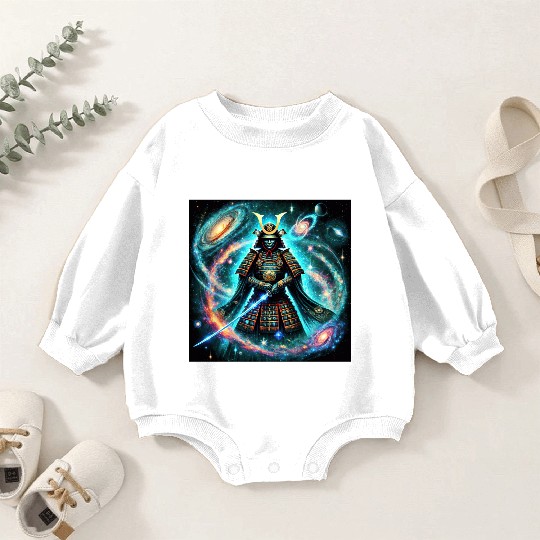 Celestial Samurai Warrior Galaxy Sword Art Baby Romper Sweatshirts