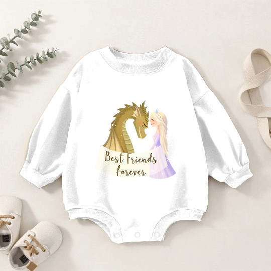 Twilight & Sparkles - Unlikely Besties Baby Romper Sweatshirts