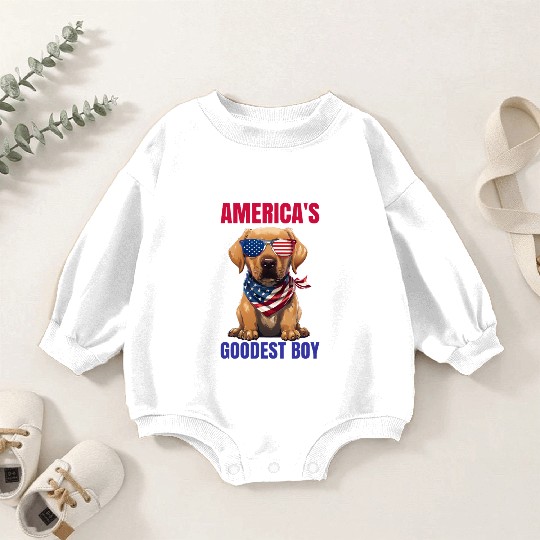 America’s Goodest Labrador Baby Romper Sweatshirts