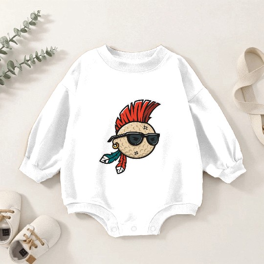Punk Rock Golf Style Baby Romper Sweatshirts