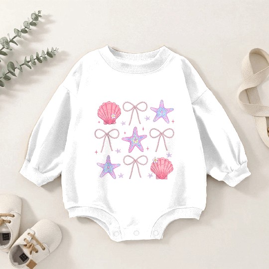 Under the Sea Sparkle Baby Romper Sweatshirts
