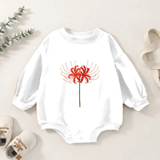 Red Spider Lily Baby Romper Sweatshirts – Japanese Death Flower Ar