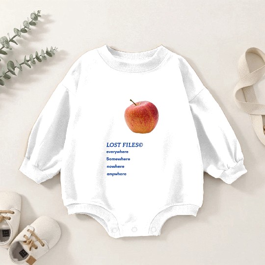 Lost Files™ Everywhere Nowhere Apple Aesthetic Baby Romper Sweatshirts