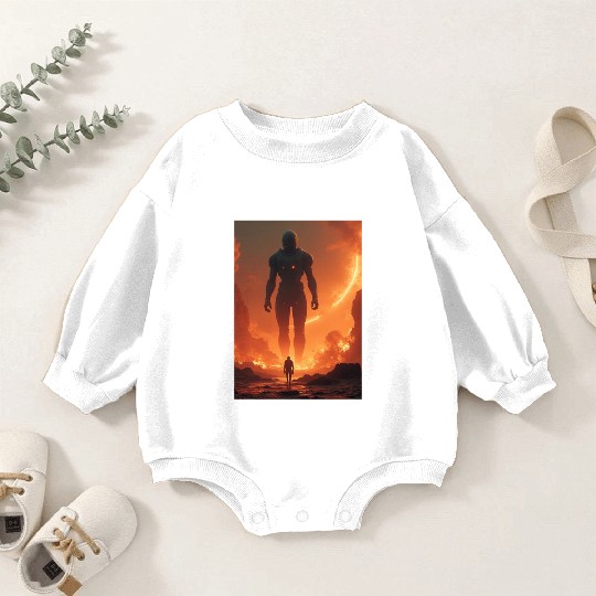Giant Alien Overwatch Scene Baby Romper Sweatshirts