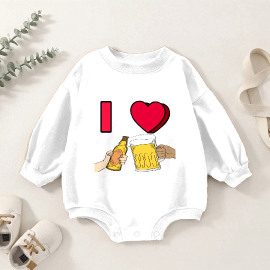 I LOVE BEER #1 Baby Romper Sweatshirts