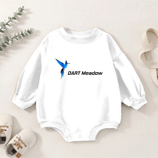 DM Blue Hummingbird Logo Dark Baby Romper Sweatshirts