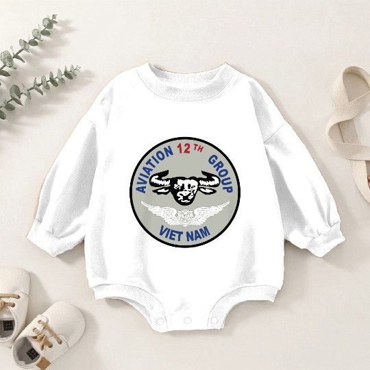 Army 12th Aviation Group Vietnam SSI wo T Baby Romper Sweatshirts