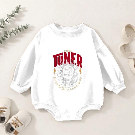 Vybez Tuner Retro Music Baby Romper Sweatshirts | 90s Y2K Cassette