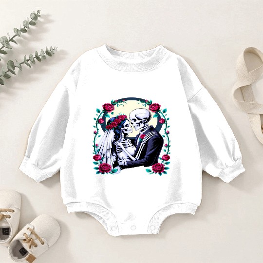 Bride and Groom Eternal Love Romantic Wedding Baby Romper Sweatshirts