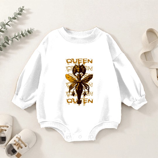 Queen Bee Warrior – Dark Fantasy Insect Art Baby Romper Sweatshirts