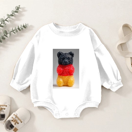 German Flag Gummy Bear Baby Romper Sweatshirts