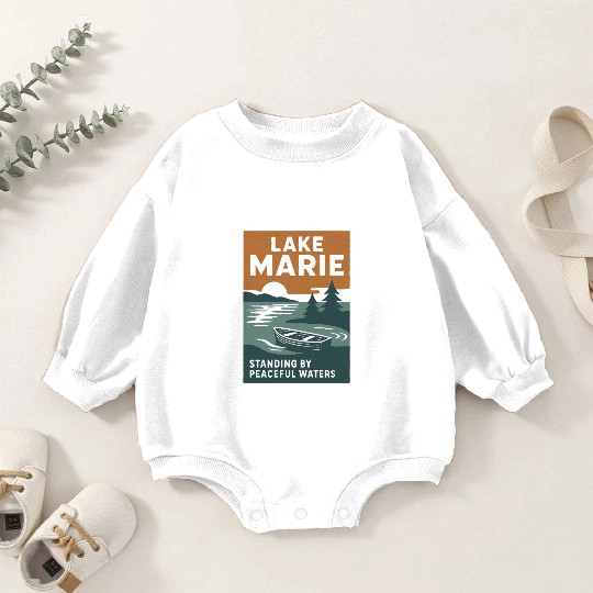 Lake Marie: Standing By Peaceful Waters Baby Romper Sweatshirts