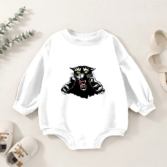 Black Panther Claw Design Baby Romper Sweatshirts