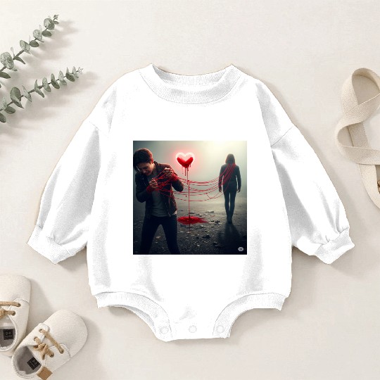 The Bleeding Heart Baby Romper Sweatshirts