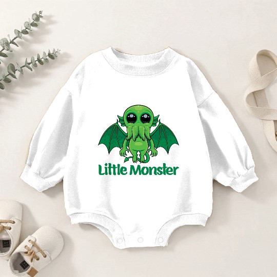 Little Monster Cthulhu Cute Creepy Mythical Buddy Baby Romper Sweatshirts