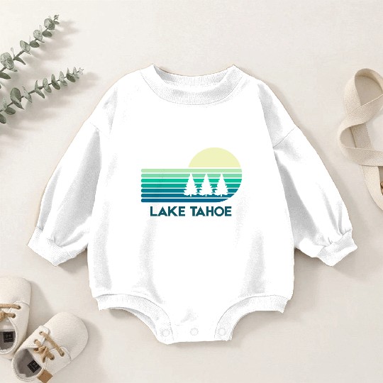 Lake Tahoe California Baby Romper Sweatshirts