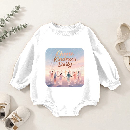 Choose Kindness Daily Inspirational Design Baby Romper Sweatshirts