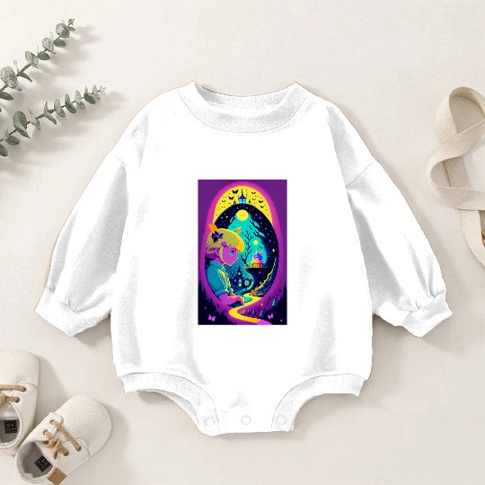 Down the Psychedelic Path Baby Romper Sweatshirts