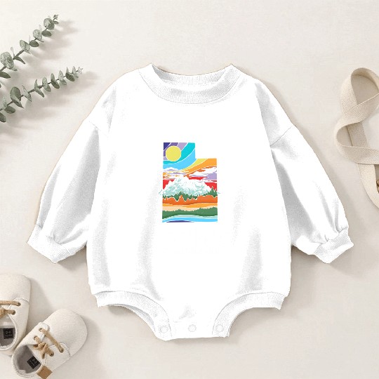 Arches National Park Utah Vintage Nature Outdoor Baby Romper Sweatshirts