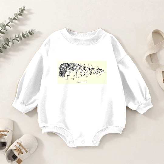 Vintage Evolution Man Into Frog - Werefrog! Baby Romper Sweatshirts