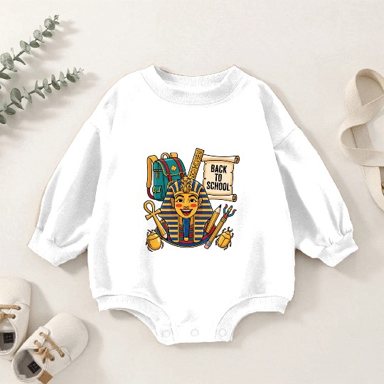 Back to School with King Tut Baby Romper Sweatshirts