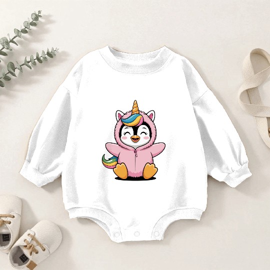 Colorful Unicorn Penguin Costume Baby Romper Sweatshirts