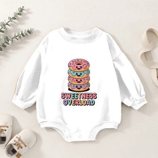 Sweetness Overload | Donut Kids Baby Romper Sweatshirts