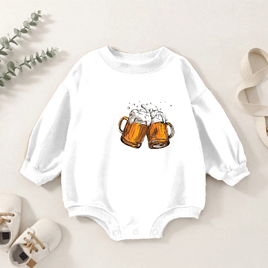It's 5 O'clock Somewhere Beer Drinks Happy Hour Baby Romper Sweatshirts