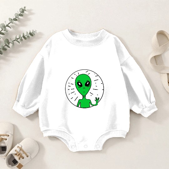Take Me to Your Raver Alien Rave Baby Romper Sweatshirts