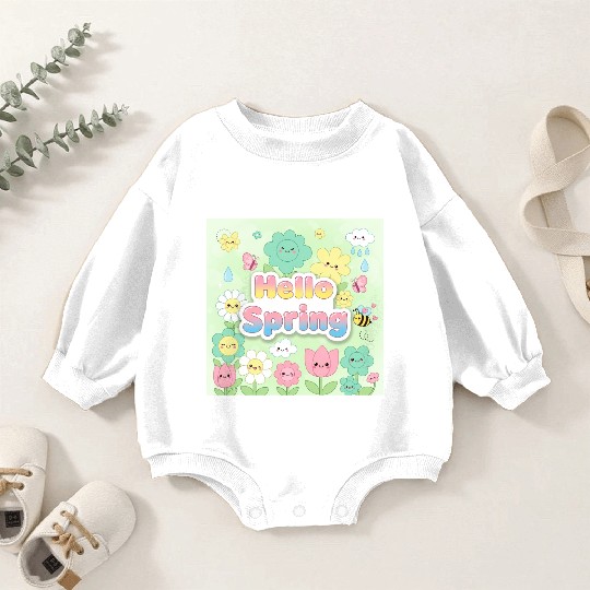 Hello Spring Baby Romper Sweatshirts