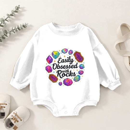 Galactic Rocks Inspirational Graphic Baby Romper Sweatshirts