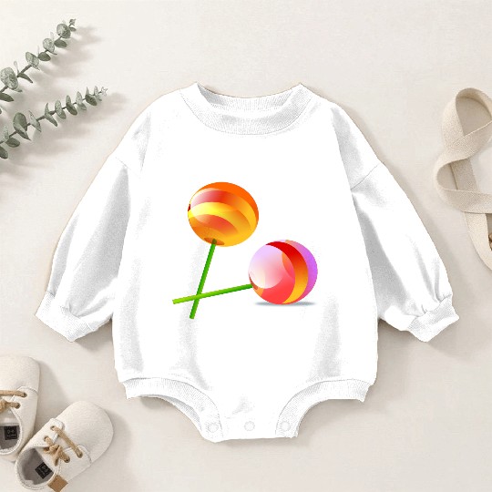 lollipop Baby Romper Sweatshirts
