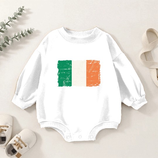 Ireland Flag Baby Romper Sweatshirts