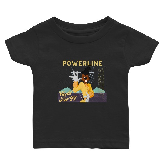 Disney Powerline World Tour 94 Baby T Shirts 4 | Disney Baby T Shirts | A Goofy Movie Baby T Shirts | Unisex | Anime Manga Vintage