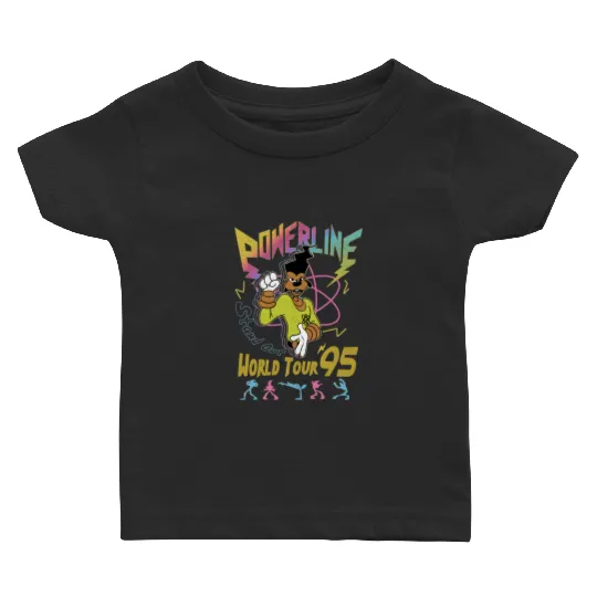 Retro Disney A Goofy Movie Powerline World Tour 95' Baby T Shirts, Vintage Goofy Movie Powerline